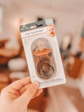 Natural Rubber Pacifier Sets: Blossom + Rosewood