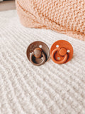 Natural Rubber Pacifier Sets: Blossom + Rosewood