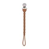 Itzy Ritzy -  Sweetie Strap™ Pacifier Clips: Hazelnut Beaded