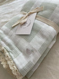 Little Mallard Duck QUILTED 6 Layer Gauze Blanket