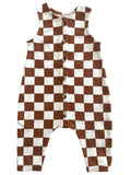 SIIX Collection - Stracciatella Checkerboard / Organic Bay Jumpsuit (Baby)