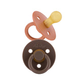 Natural Rubber Pacifier Sets: Blossom + Rosewood