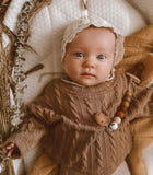 Wood and Silicone Pacifier Clip Mini- Rebecca