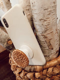 Rattan Phone Pop socket- phone grip
