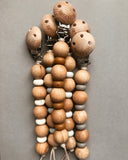 Wood and silicone pacifier clips- Egle collection