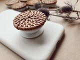 Rattan Phone Pop socket- phone grip