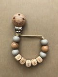 Personalized Pacifier Clip- Silas