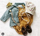 Wood Pacifier Clip- Harper