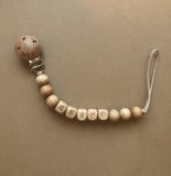 Personalized Wood Pacifier Clip- Grace