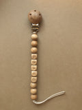 Personalized Wood Pacifier Clip- Grace