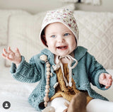 Wood Pacifier Clip- Harper