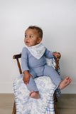 Farm Toile + Blue & Green Plaid Muslin Quilt