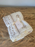 Lettie Floral QUILTED 6 Layer Gauze Blanket