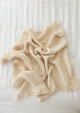 PREORDER New Grain - Cozy waffle blanket | baby size - milk: Baby