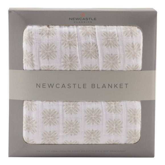 Newcastle Classics - Flower Child Cotton Muslin Newcastle Blanket