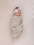 Sunny Petals Muslin Swaddle Blanket