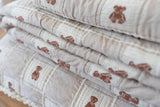 PREORDER- New Grain - Patchwork blanket - teddy