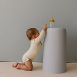 Cotton Front flap Onesie | Buttercream
