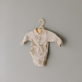 Cotton Front flap Onesie | Natural