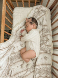Lettie Floral QUILTED 6 Layer Gauze Blanket