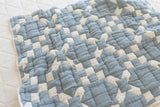 New Grain - cottage quilt blanket- bluebell