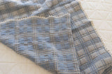 New Grain -french plaid blanket - bluebell