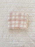 New Grain -french plaid blanket - petal