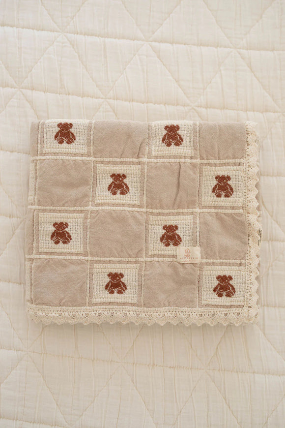 New Grain - Patchwork blanket - teddy