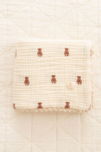 layered gauze blanket - Teddy New Grain