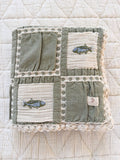 patchwork blanket - fishing