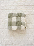heritage plaid quilt - basil