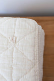 quilted blanket crib - natural