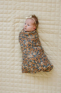 Venetian Floral Muslin Swaddle Blanke