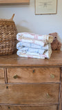 Pink Bows and Gingham QUILTED 6 Layer Gauze Blanke