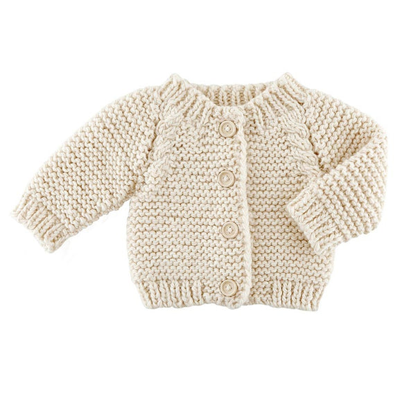 Knit Sweater - Round Buttons