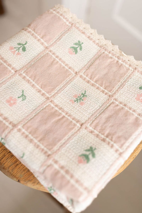 Patchwork blanket - spring bloom- PREORDER