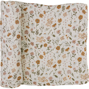 Meadow Floral Muslin Swaddle Blanket