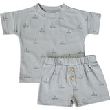Sailboat Button Short Set