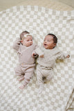 Taupe Pointelle Knit Set