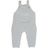 Grey Knit Overalls