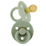 Itzy Soother™ Natural Rubber Paci Sets: Coconut + Toast 0-6M