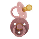 Itzy Soother™ Natural Rubber Paci Sets: Blossom + Rosewood 0-6M
