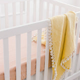 Crane Baby - 6 Layer Muslin Blanket Ochre