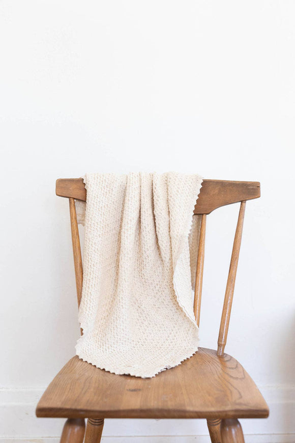 PREORDER New Grain - Cozy waffle blanket | baby size - milk: Baby