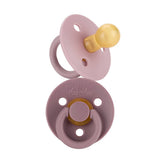 Itzy Soother™ Natural Rubber Paci Sets: Coconut + Toast 0-6M