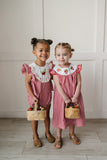 Gingham Strawberry Bubble Romper