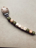 Personalized Pacifier Clip- Silas