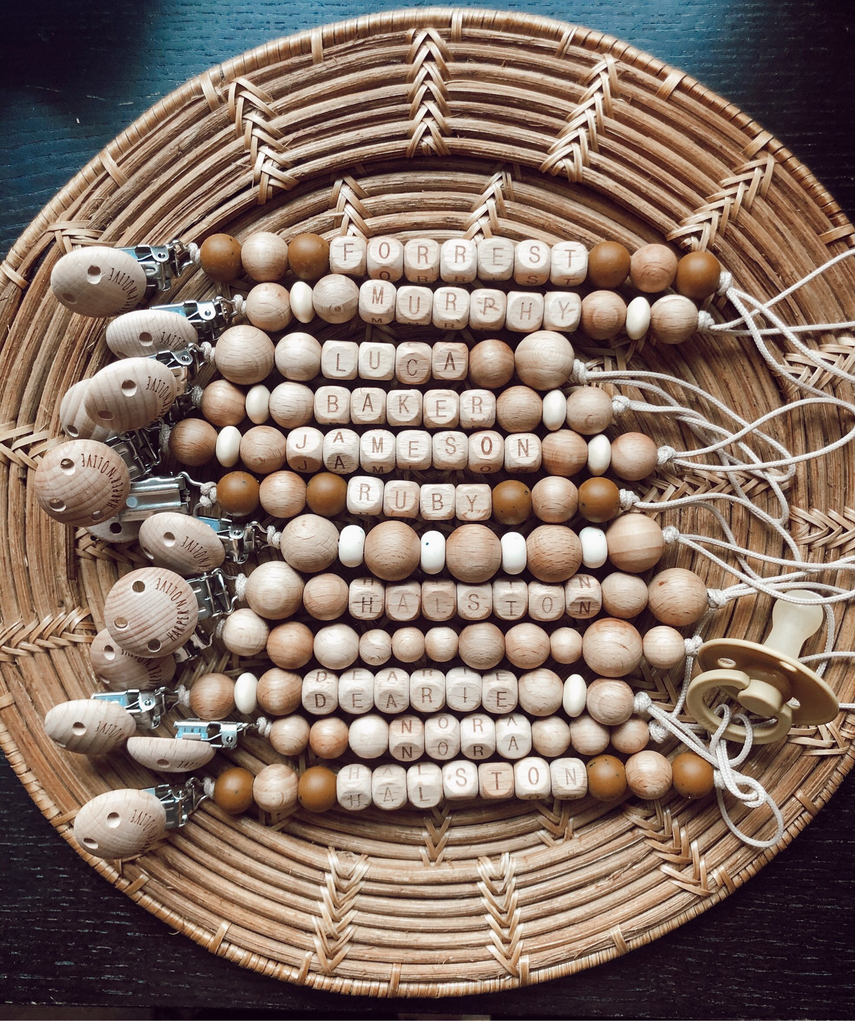 Wooden pacifier clip 2024 target